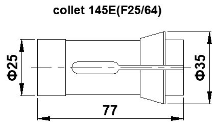 HSS/ Carbide Collets TF25/145E